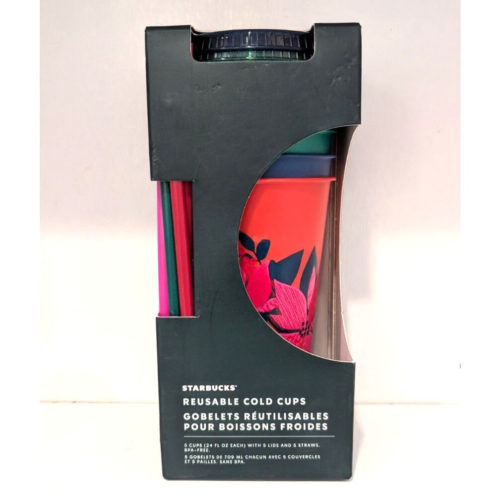 Starbucks Holiday Reusable Cups, set of 5